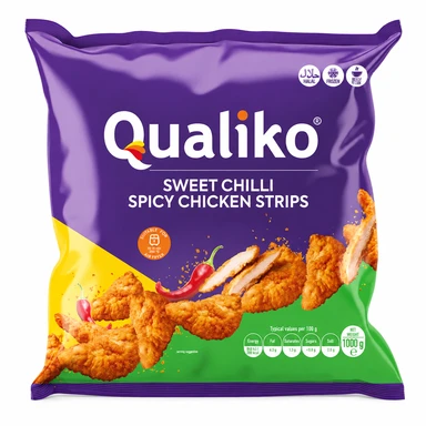 Qualiko Diepvries Zoet en Pittig Kipreepjes 1 kg