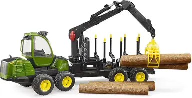 bruder 02133 John Deere 1210E Forwarder Plus Zubehör