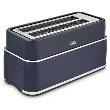Morphy Richards Signature 4-Slice Long Slot Toaster, Variable Browning Control, Matt Midnight Blue (Navy) - 245703