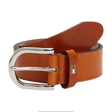 Tommy Hilfiger Danny Ceinture pour Femme en cuir cognac 75 cm