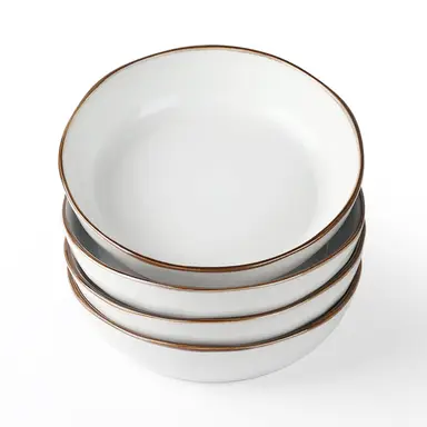 Richmount 4-Flachschale - Perlmuttweiß