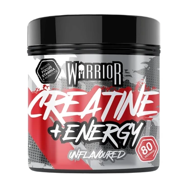 Krieger Kreatinmonohydrat Plus Energie - 360 g - 80 Portionen (geschmacksneutral)