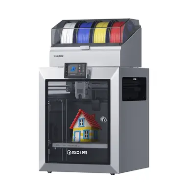 QIDI Q2 Combo 3D-Drucker, abgeschlossenes FDM mit 65 °C Heizkammer, Ultra-Luftfiltration, 600 mm/s Hochgeschwindigkeit, KI-Kamera, vollautomatische Bedarstellung, Bauraum 270 x 270 x 256 mm