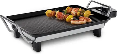 FRITEL Grill Teppanyaki GT 1075 - Grillplaat / Teppanyaki Bakplaat - 28x20 cm - 1000W - 5 standen - 1 tot 2 personen - PFAS-vrij