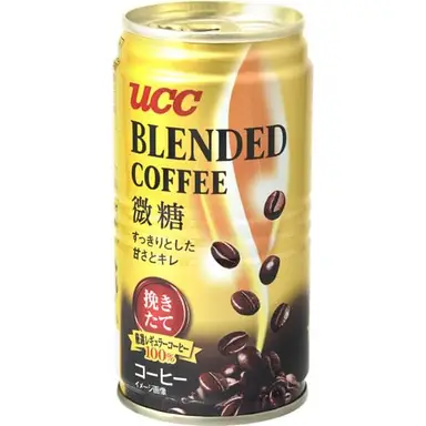 UCC gemengde koffie met minder suiker 185g blik
