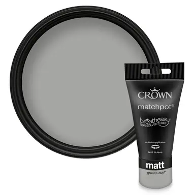 Crown Matt Emulsion Granite Dust 40ml