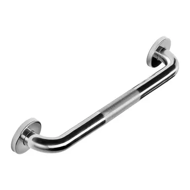 Croydex Stainless Steel Grab Bar with Anti-Slip Grip 450mm - Chrome