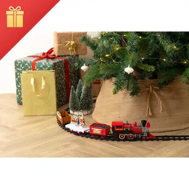 Feeric Muzikale kersttrein met LED, 16 stuks