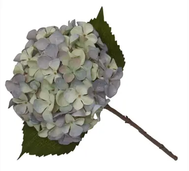Candlelight Artificial Hydrangea Flower Stem Blue 46cm