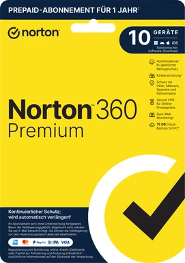Norton 360 Premium 10 Geräte 1 Jahr (JD)