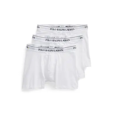 Ralph Lauren Stretch-Cotton Boxer Brief 3-Pack - White