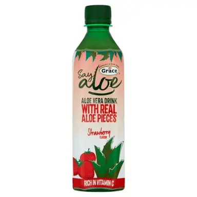 Grace Strawberry Aloe Vera Drink 500Ml