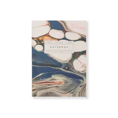 Katie Leamon A5  Notebook Lined Paper 100GSM Blue Marble