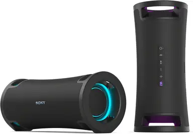 Sony ULT Field 7 - Tragbarer Bluetooth-Lautsprecher mit ULT Bass-Boost Funktion, 30 Stunden Akku, integrierter Powerbank, Wasser- und Staubdicht, LED, Mikrofon- und Gitarreneingang - Schwarz