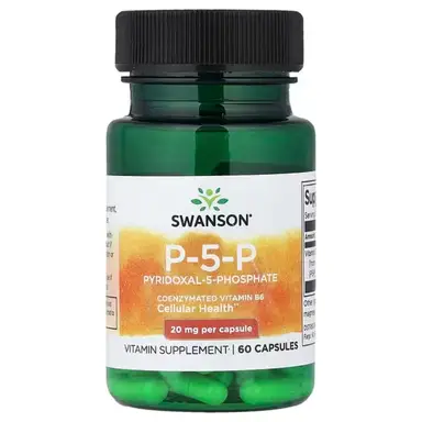 Swanson Vitamin B6 P-5-P Energy Metabolism 20mg Capsules - 60 Capsules