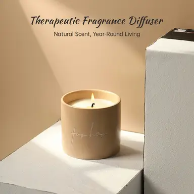 Zooly Dongyang Ceramic Scented Candle - French Black Juniper (Light Brown), 250G, 1PC