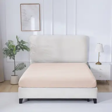 MEROPE, Nylon/Spandex Cooling-feel Fitt sheet, 135x190+30cm, pink, 1pack