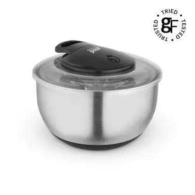 Good Food by Tower 5L Salad Spinner with Basket, Stainless Steel