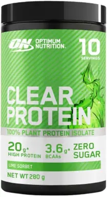 Optimum Nutrition Clear Protein 100% Plant Protein 280g Lime Sorbet
