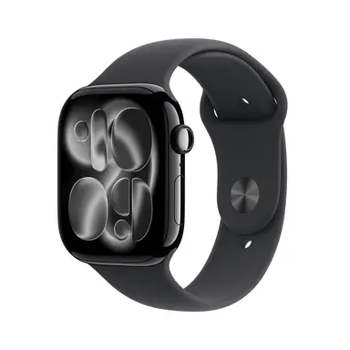 APPLE Watch Series 11 GPS + Cellular 46mm Jet Black Aluminium Case with Black Sport Band - S/M