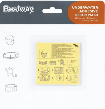 Bestway 2.5" x 2.5"/6.5cm x 6.5cm Onderwater Zelfklevende Reparatiepatch
