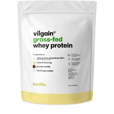Vilgain Grass Fed Whey Protein Vanilla Protein Nutrition Powder Flavour - 1000g