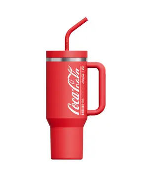 Collection Coca-Cola Mug à paille en inox - Rouge