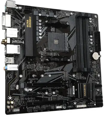 Carte mère GIGABYTE B550M DS3H AC (Socket AM4, Micro-ATX, chipset B550) Rev. 1.7