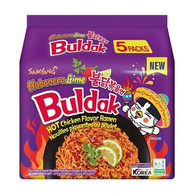 Samyang Hot Chicken Ramen Habanero Lime 5X125g (5er-Pack)