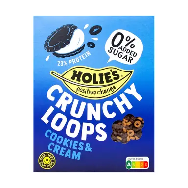 Holie's Crunchy Loops Cookies & Cream - 350gr