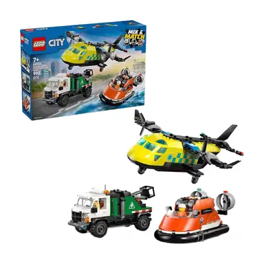 LEGO CITY 60505 Airplane, Service Truck & Hovercraft