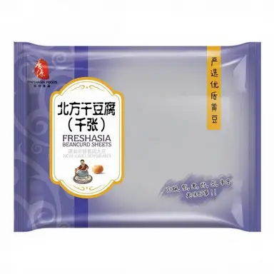 FRESHASIA Feuilles de tofu séché du nord de la Chine - 190 g