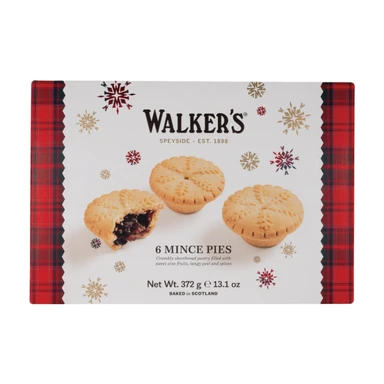 Walkers Shortbread - 6 Luxury Mince Pies 372g