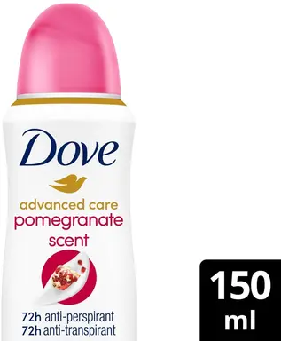 Dove deodorant spray geavanceerde verzorging go fresh granaatappel antitranspirant - 150 ml