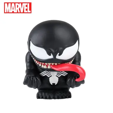 1pc Marvel Venom Piggy Bank Officially Licensed 3D PVC Waterproof Shatterproof Figurine Money Box Coin Bank Home Decor Collectible Desktop Organizer Savings Jar Gift