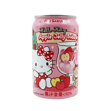 Rode Sakura Hello Kitty Appel Gelei Boba 310ml