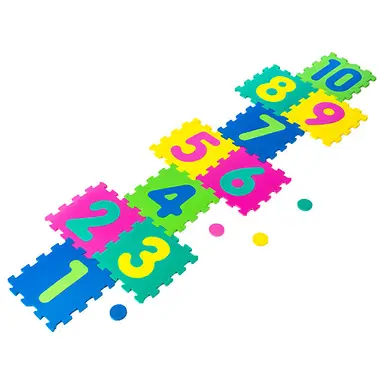 Hüpfmatte aus Schaumstoff (10 Platten)