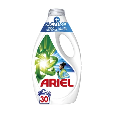 Ariel lessive liquide protection active contre les odeurs, 30 lavages, 1,35 L