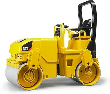 bruder 02433 - Cat Tandem Vibratory Roller - 1:16 Vehicles, Construction Vehicle, Construction Site, Construction Machine, Road Roller