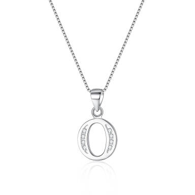Ever Faith 925 Sterling Silver Initial Necklace CZ 26 Letters Alphabet Personalized Charm Pendant Necklace, Jewellery Gifts for Women Mom Girls Teen Anniversary Birthday Mothers Day Xmas Valentines