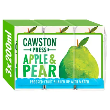Cawston Press Apple & Pear Fruit Water 3 X 200ml