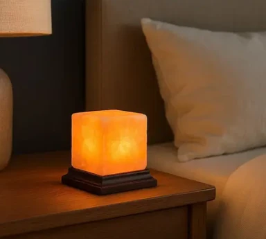 Interiors by Premier Salt Lamp Nepal Square Pink