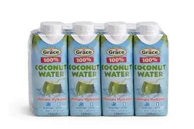 Grace 100% kokoswater 8 x 330 ml