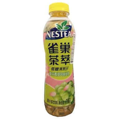 Nestle Tea-Infused Green Tea Juice Drink, Sakura & Grape Flavor, 500ml