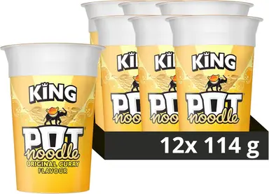 Pot Noodle King Original Curry Flavour 12 x 114g