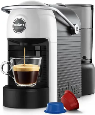 Lavazza A Modo Mio Jolie EVO Pod Coffee Machine, 0.6L Removable Water Tank, White - 18001424