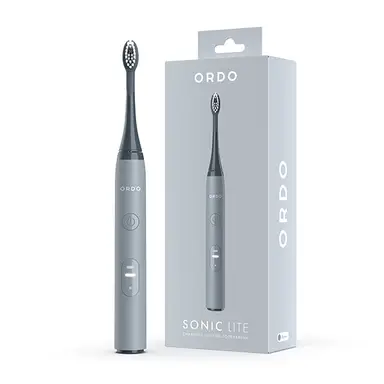 Ordo Sonic Lite Adult Electric Toothbrush, 35,000 Pulses per Min, 1 Toothbrush Head, 5+ Weeks Battery, Smart Timer, Waterproof, USB-C, Stone