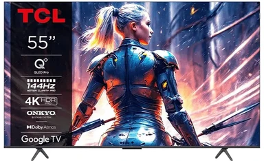 TCL 55C71B Télévision 4K QLED, Google TV - 55 pouces