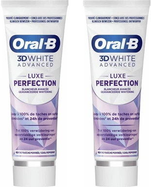 Oral-B 3D White Advanced Tandpasta Luxe Perfection 2 x 75 ml