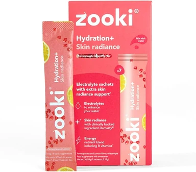 Zooki Electrolytes + Skin Radiance Pomegranate Lemon - 20 x  5.1g